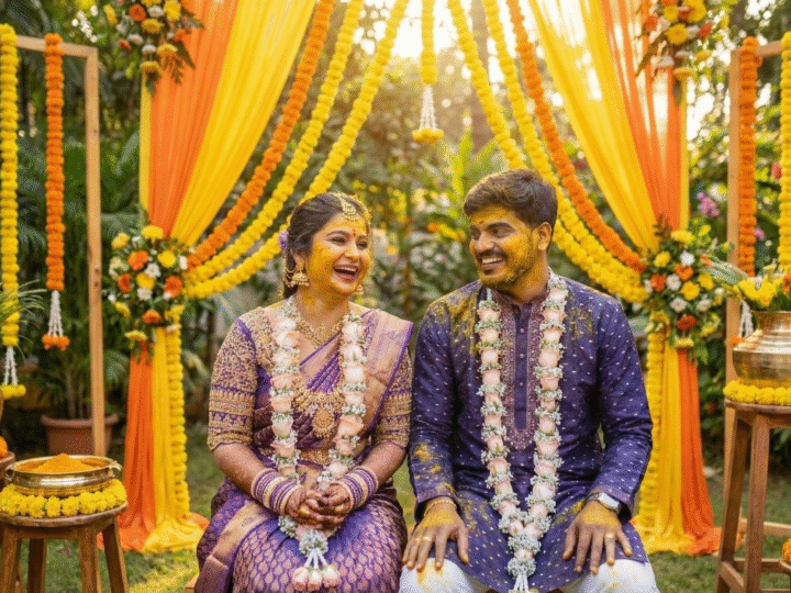 Complete haldi ceremony photoshoot guide with expert tips, pose ideas, decoration tips, and budgeting advice. Create stunning golden memories in 2025.